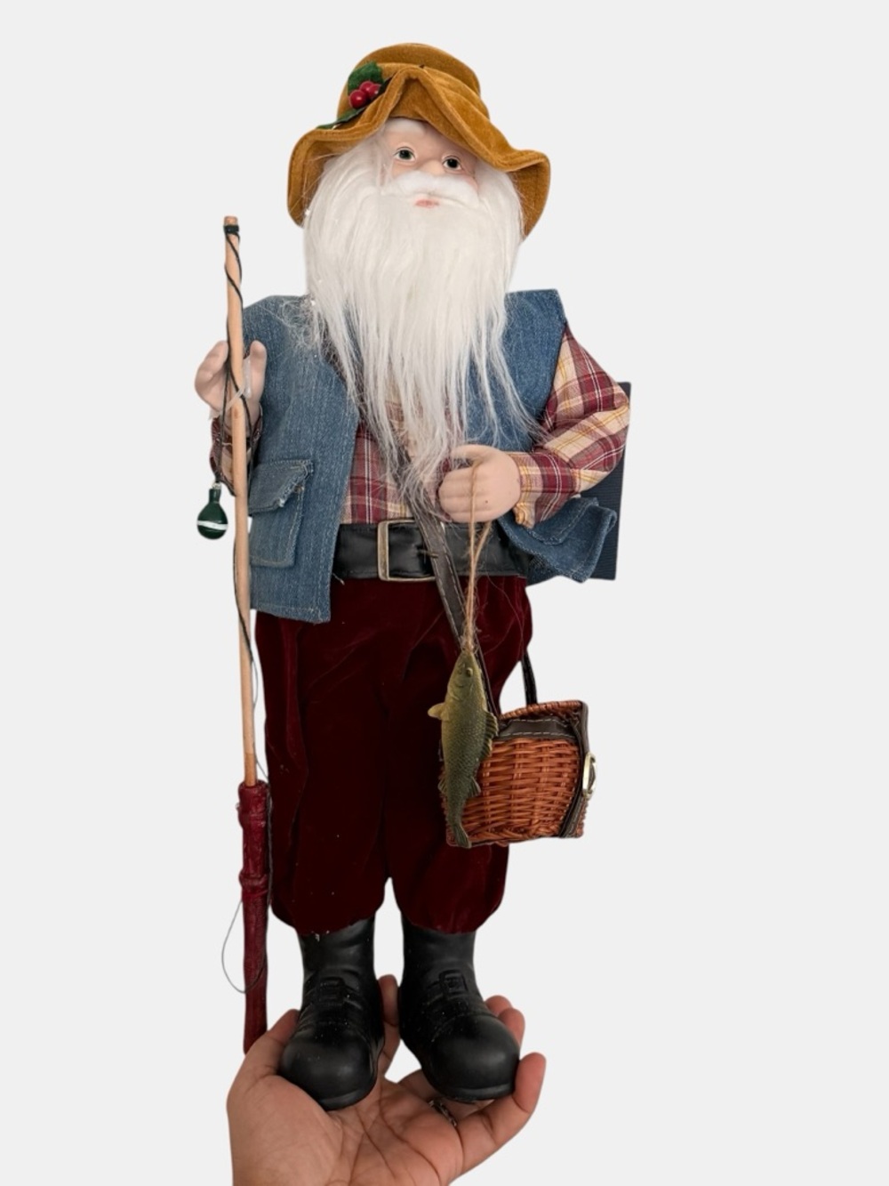 Tommy Bahama Fishing Santa Claus Christmas Holiday Figurine